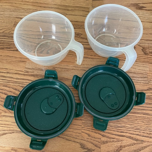 Lock n Lock Vented Dark Green Lids Plastic Bowls - Set of 2 - 1Qt - Picture 7 of 7